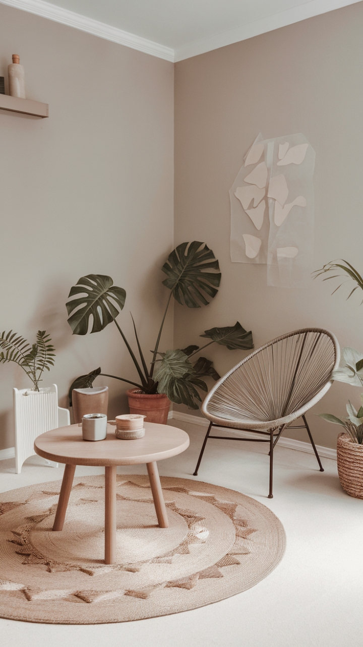 Serene Minimal Boho Living Room for Ultimate Relaxation
