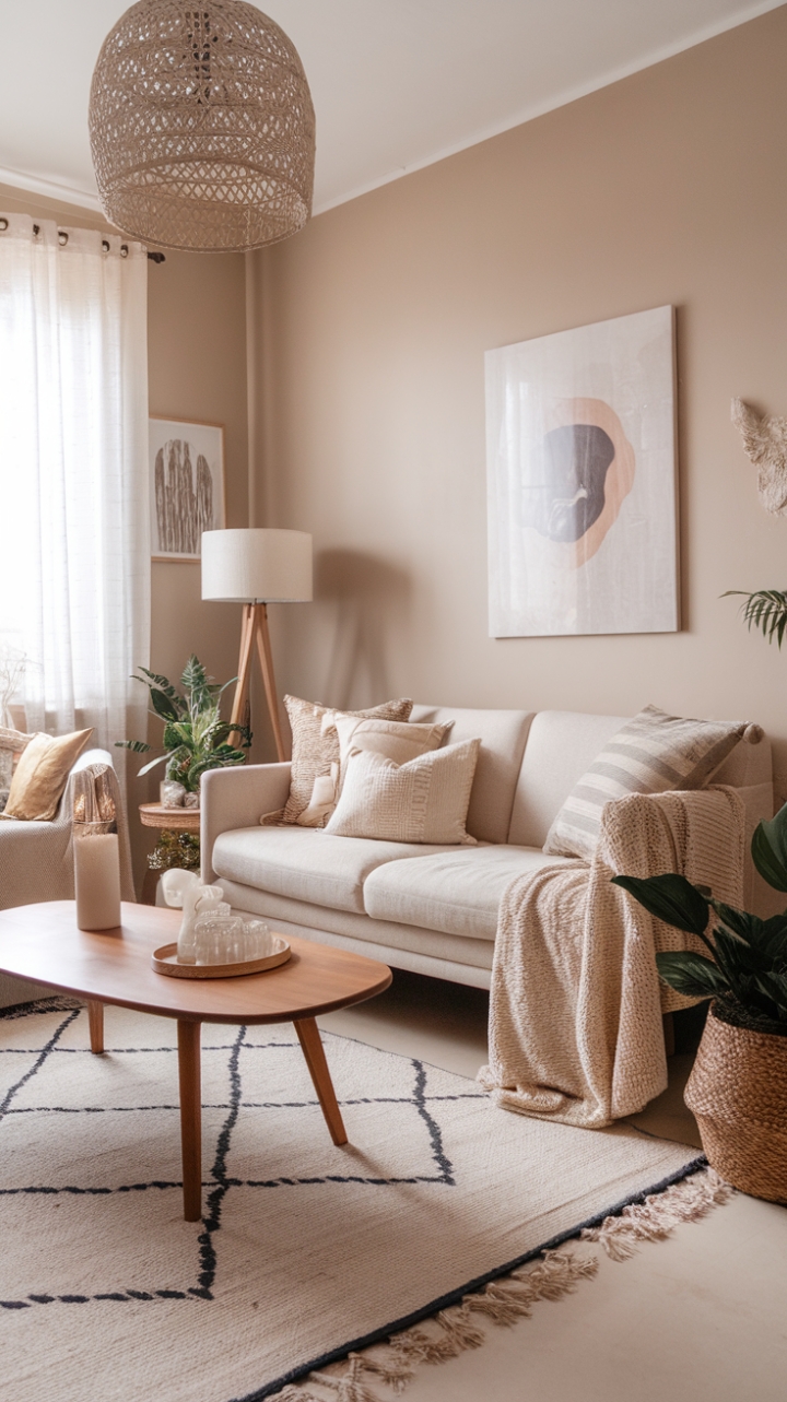 Scandinavian Simplicity Meets Bohemian Charm: A Living Room Redesign