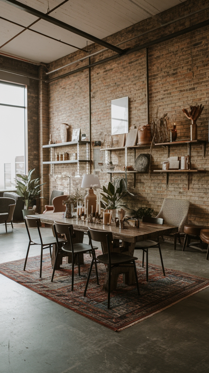 Boho Chic Meets Industrial Charm: Your Ultimate Lounge Sanctuary