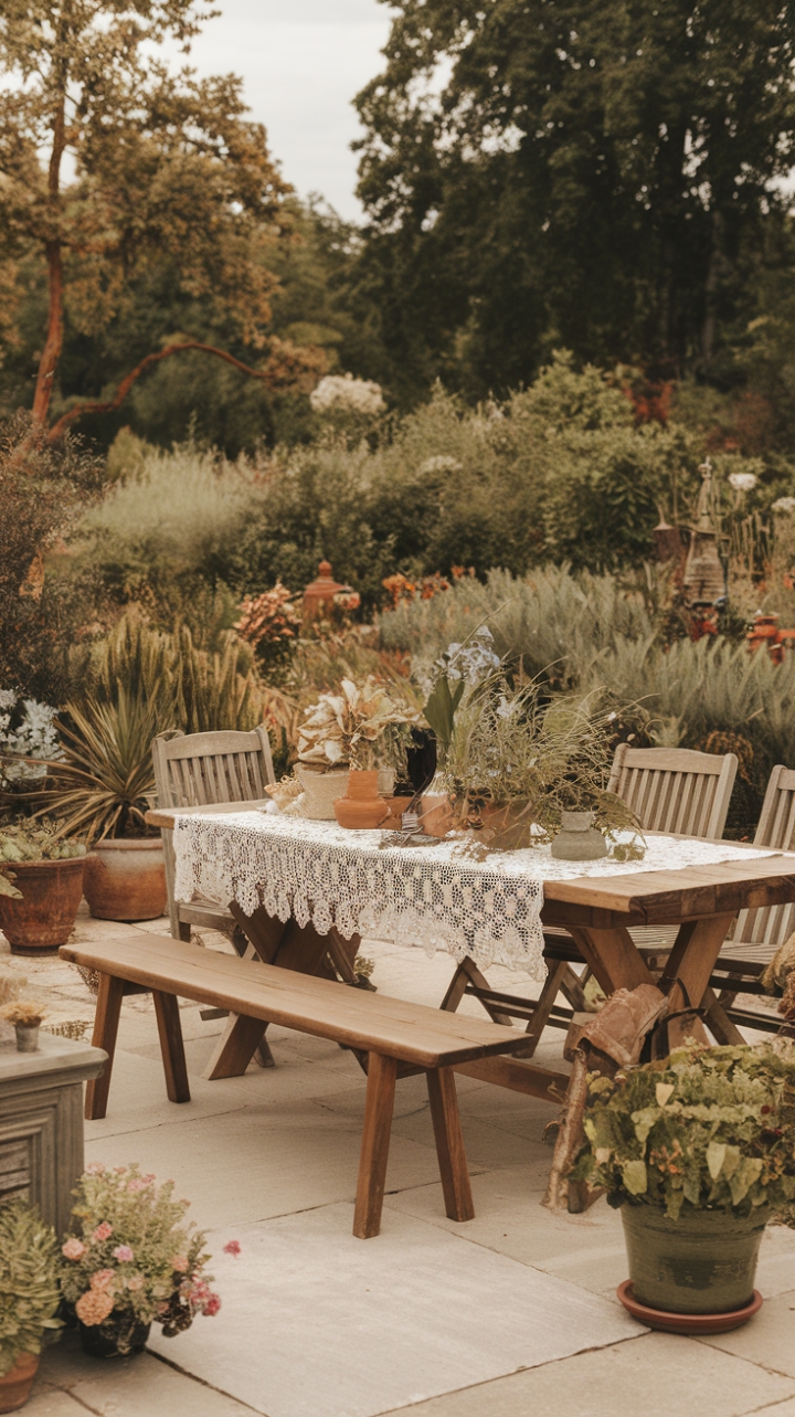 Bohemian Backyard Bliss: A Mismatched Patio Retreat