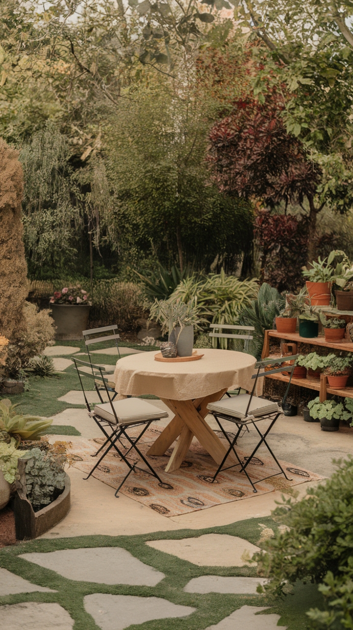 Bohemian Garden Oasis: A Lush, Relaxing Retreat