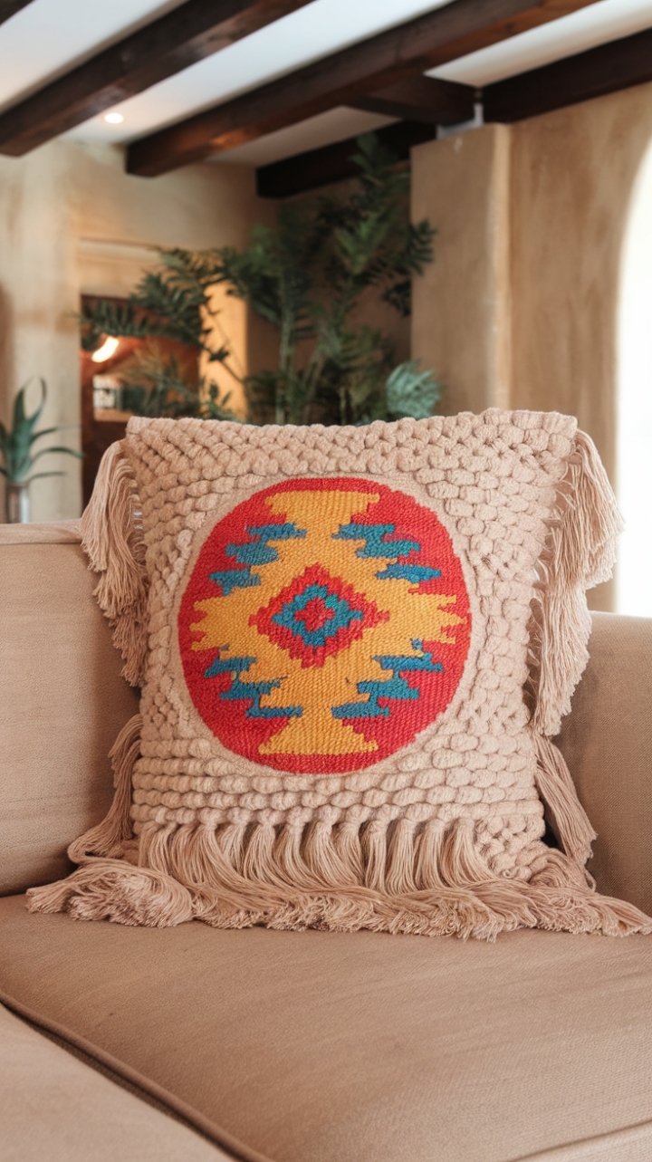 Bohemian Charm: Elevate Your Living Room with Textured Elegance
