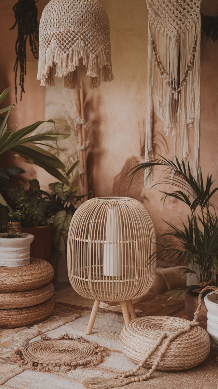 Bohemian Oasis: Embrace Effortless Style with Rattan, Macrame, and Global Treasures