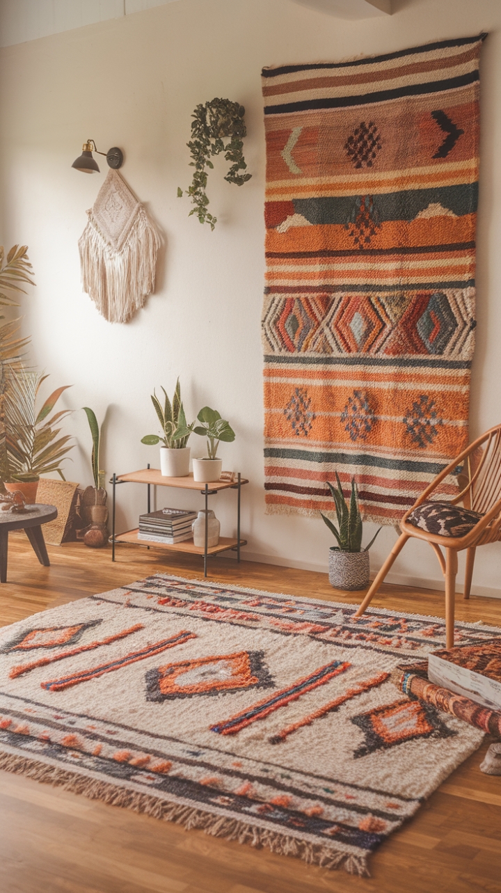 Transform Your Living Room with a Stunning Bohemian Rug