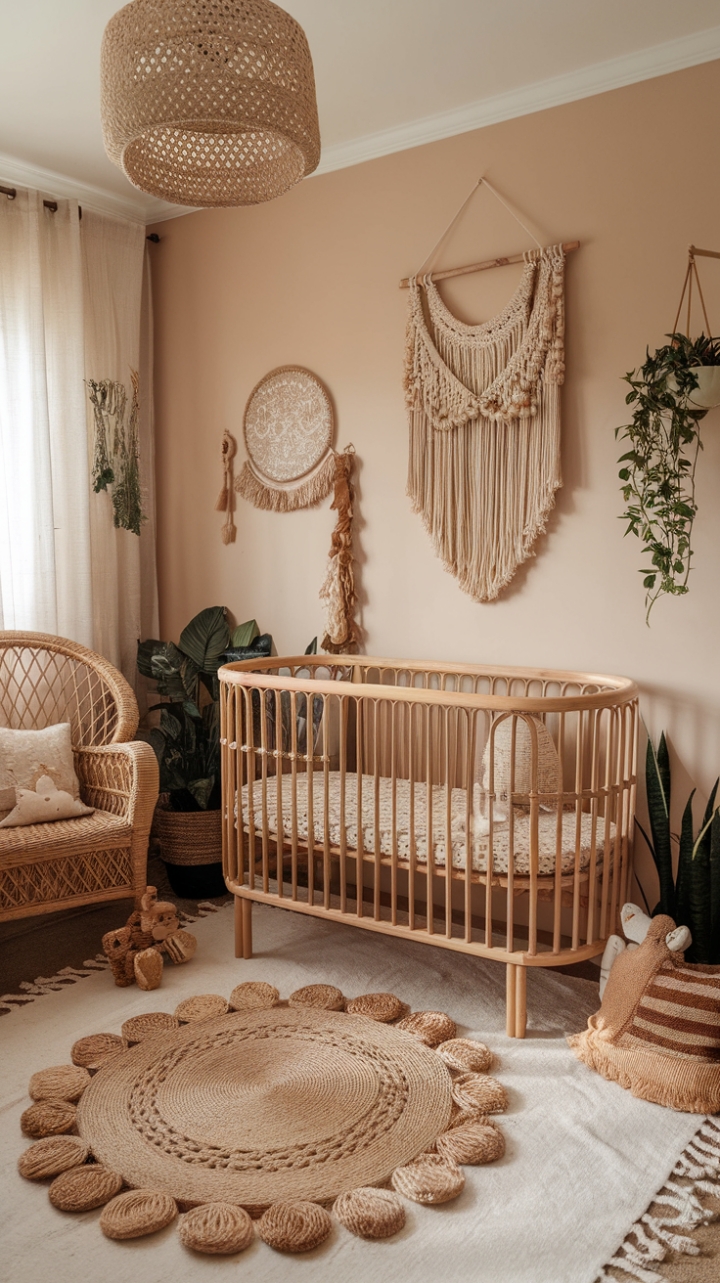 Charming Bohemian Nursery: A Warm, Playful Haven for Little Free Spirits