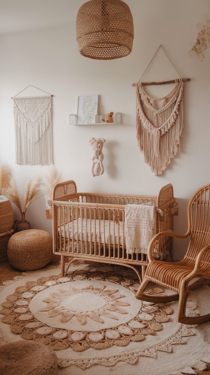 Charming Bohemian Nursery: A Cozy Retreat for Little Explorers