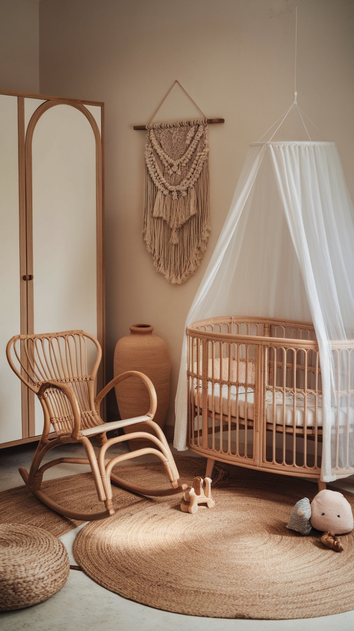 A Whimsical Bohemian Nursery for Endless Cuddles and Imagination
