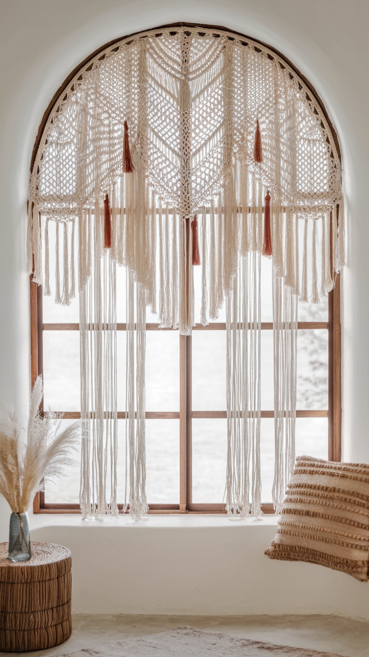 Boho Bliss: A Sunlit Sanctuary with Macrame Magic