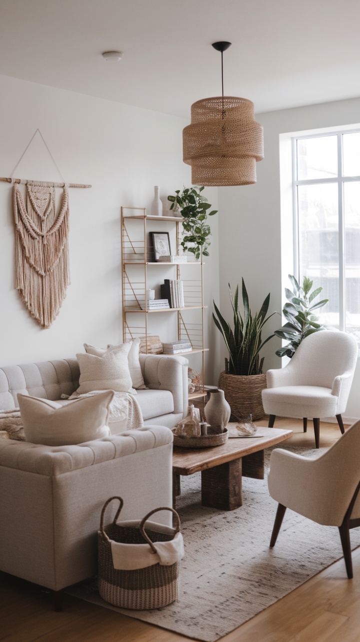 Chic and Cozy: Boho Meets Modern in Your Dream Living Room