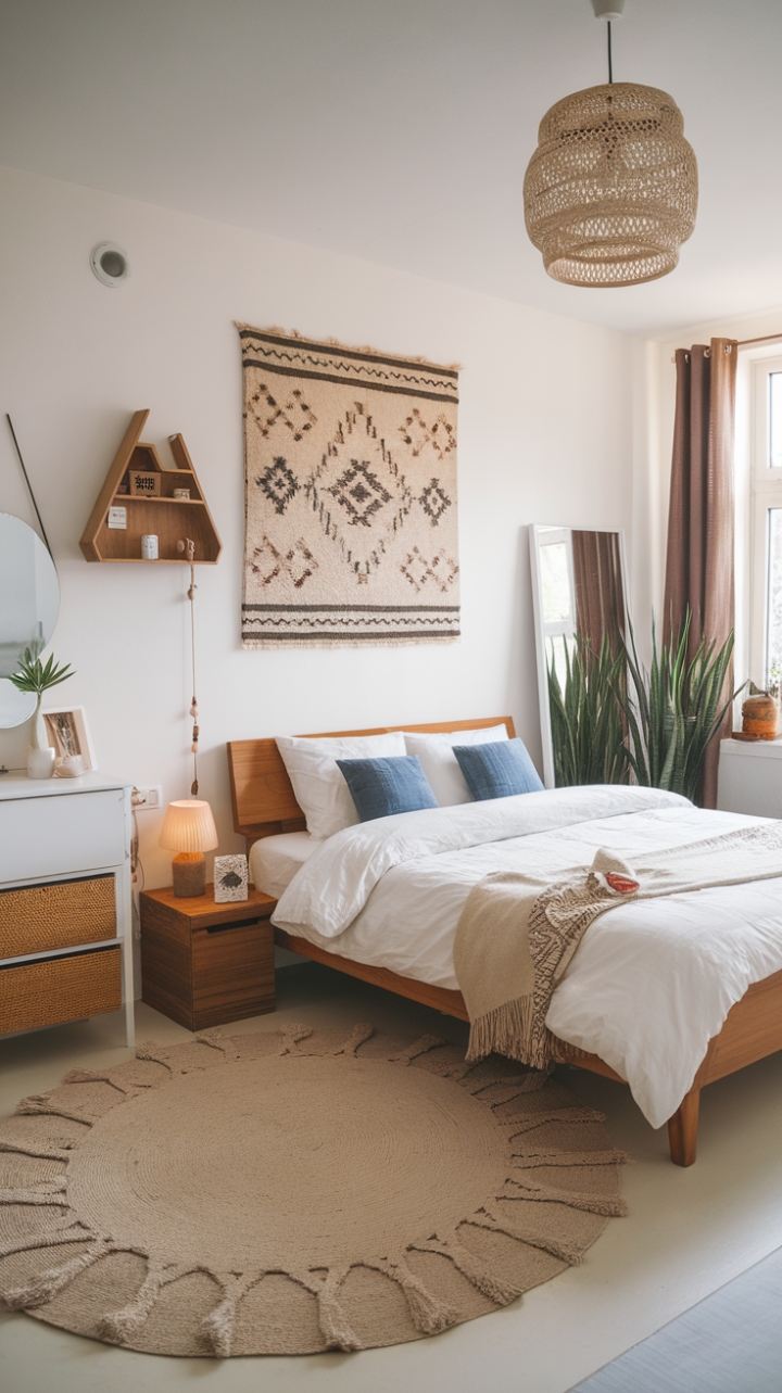 Serene Sanctuary: Scandi Simplicity Meets Bohemian Soul
