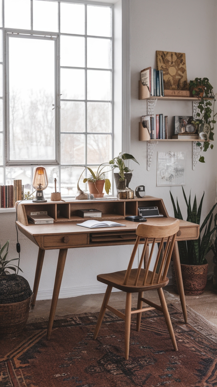 A Bohemian Workspace Filled with Light and Inspiration
