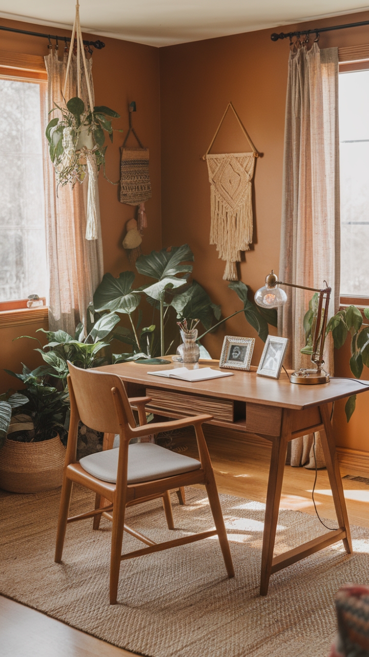 Transform Your Workspace into a Bohemian Sanctuary