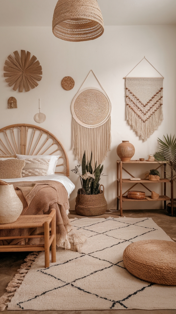 Bohemian Bliss: A Cozy Rattan Retreat