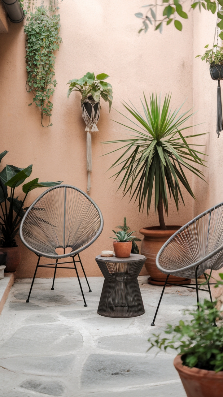 Charming Bohemian Patio: Your Serene Outdoor Retreat