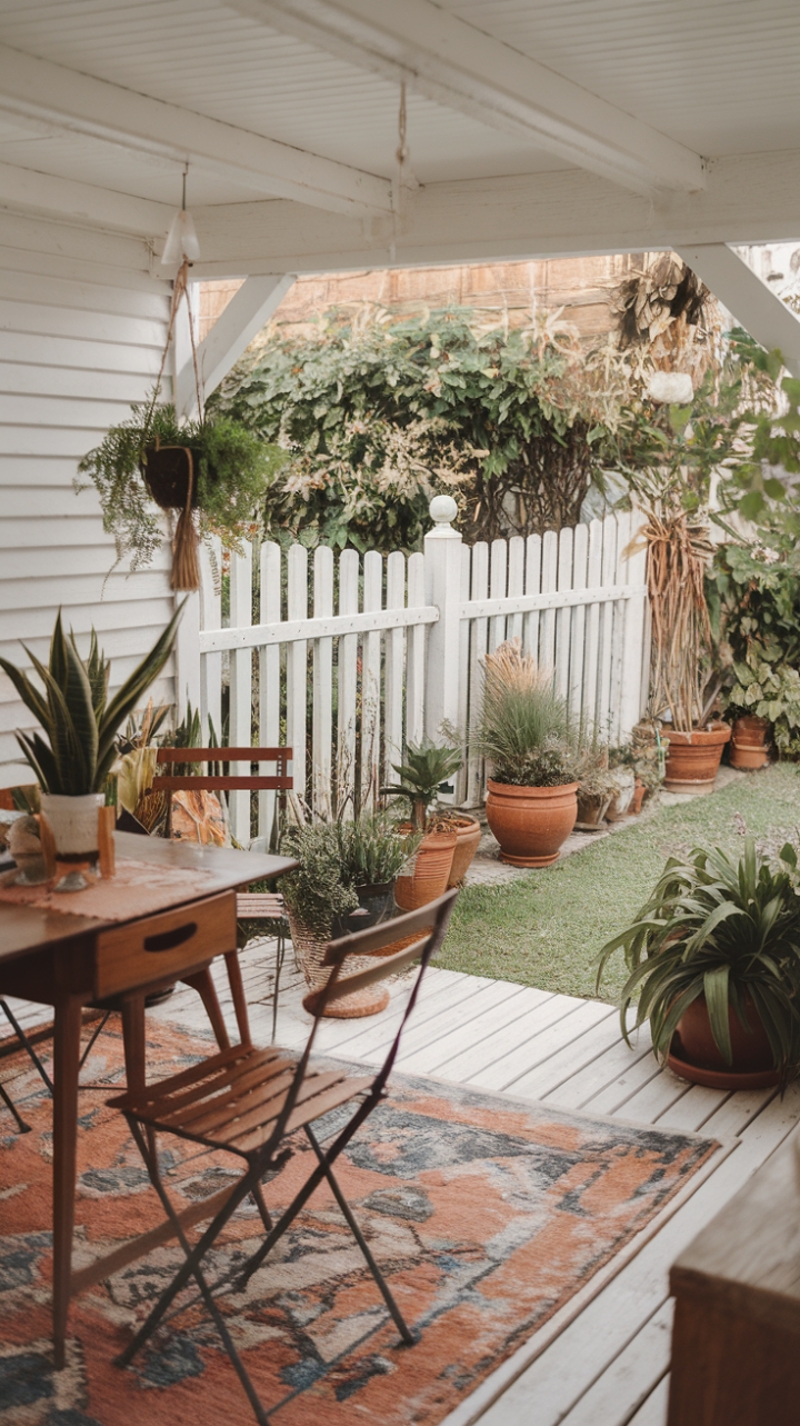 Whimsical Patio Retreat: A Garden Sanctuary for Relaxation