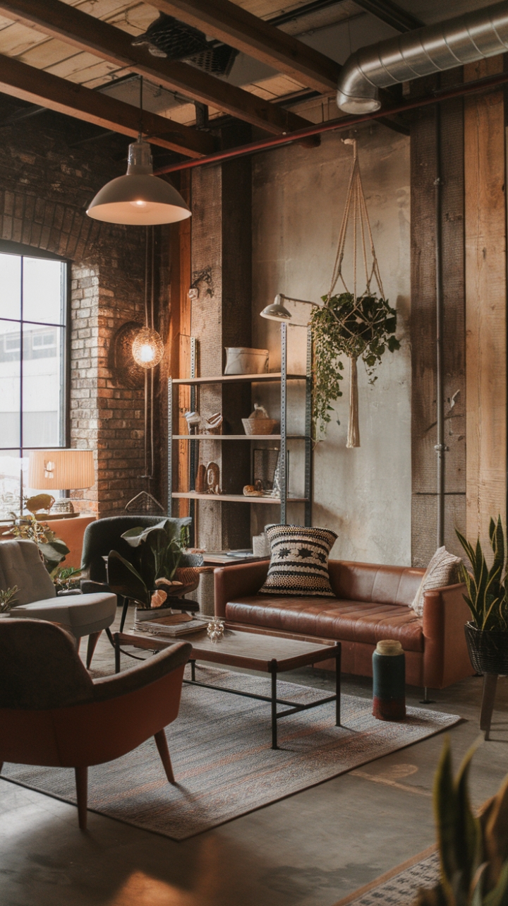 Redefining Industrial Chic: A Vibrant Fusion of Rugged and Bohemian Styles