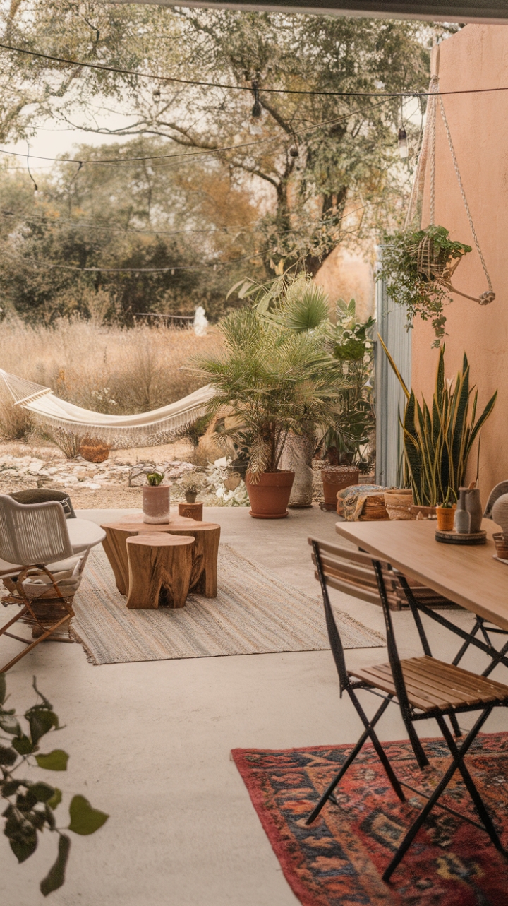 Bohemian Outdoor Sanctuary: A Lush, Laid-Back Retreat