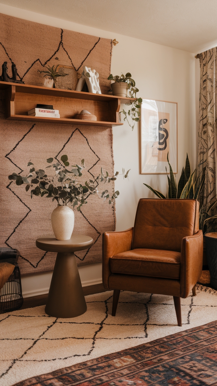 Bohemian Meets Mid-Century: An Inviting Retreat with Artistic Flair