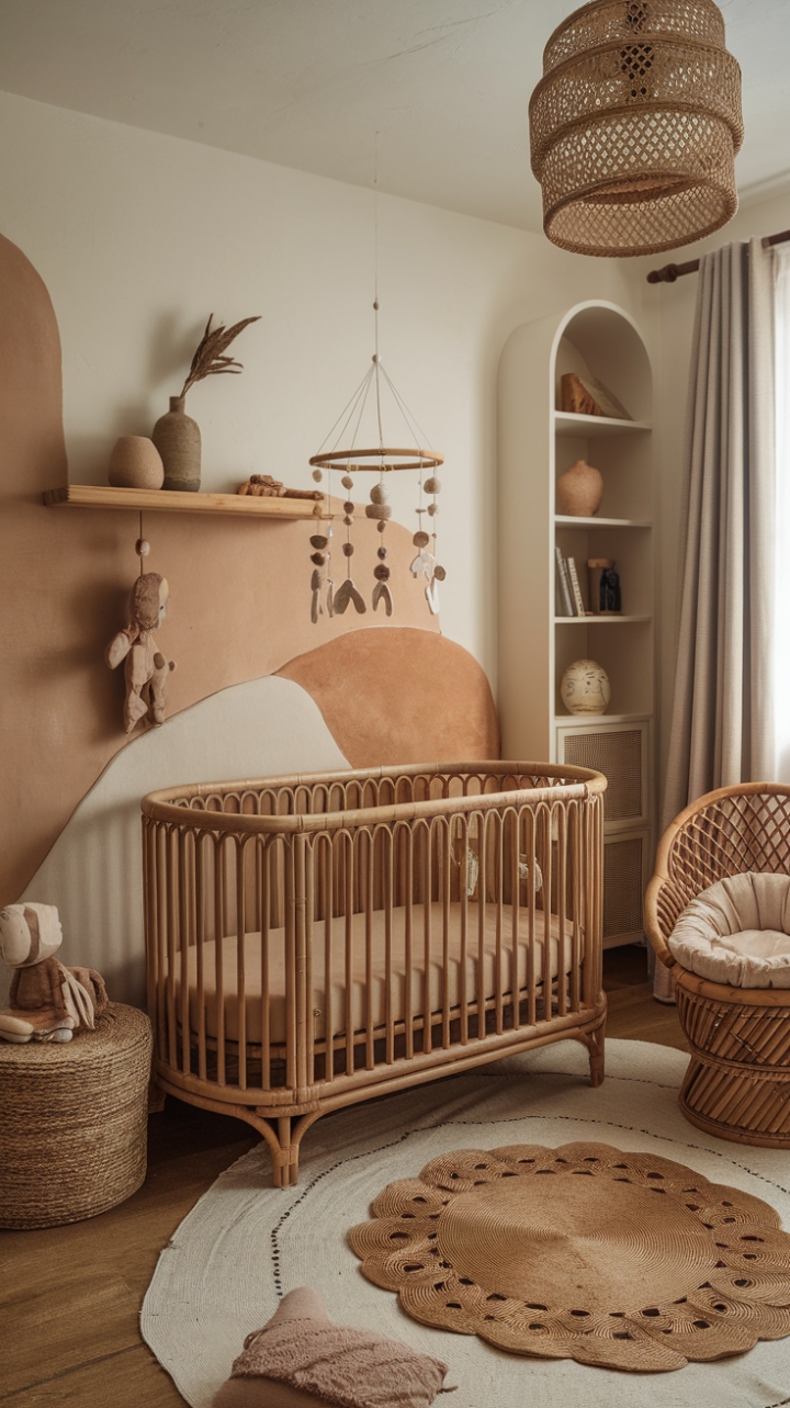 Bohemian Nursery: A Cozy Haven of Earthy Vibes and Calm Comfort
