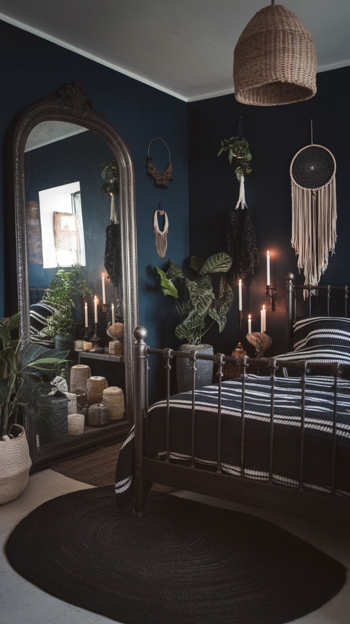 Gothic Bohemia: A Moody, Wrought-Iron Retreat of Dark Elegance