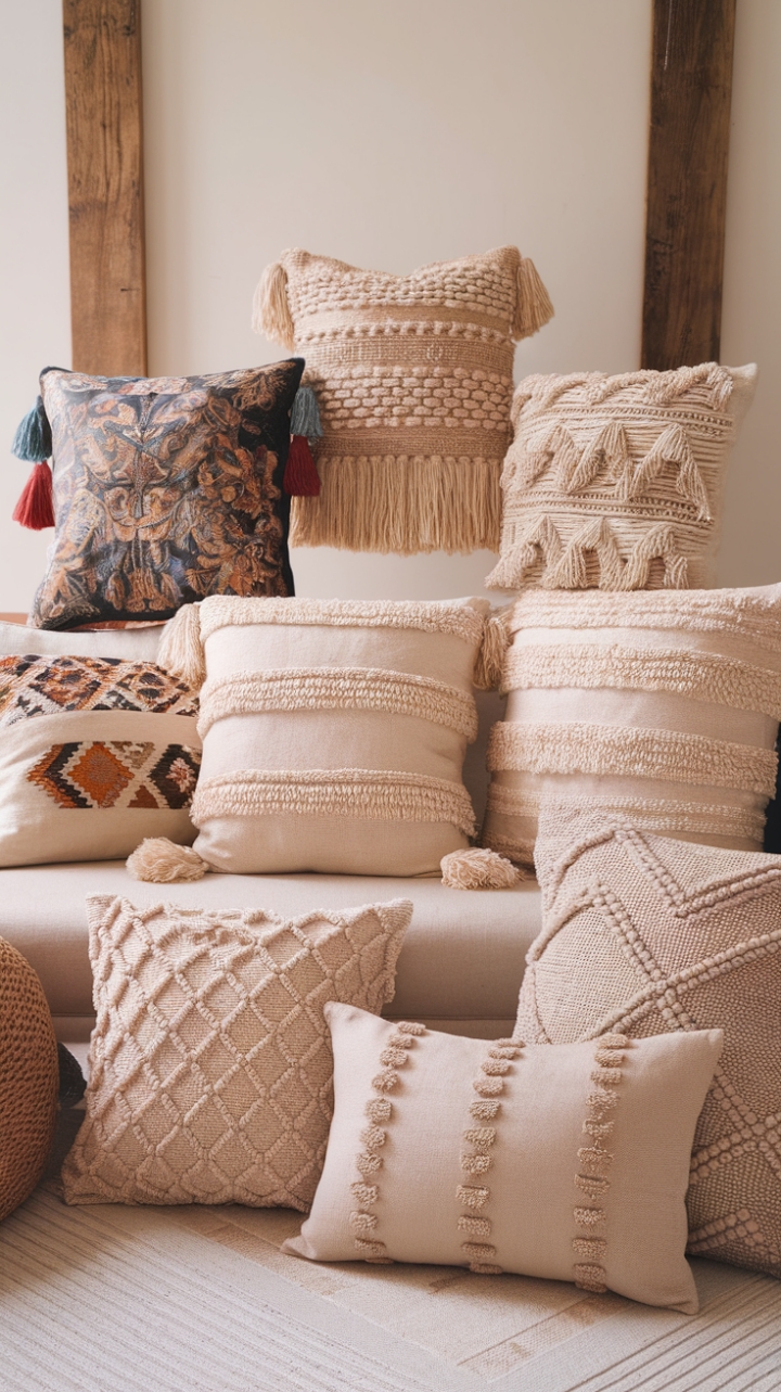 Bohemian Lounge: Layered Textures and Wanderlust-Inspired Comfort