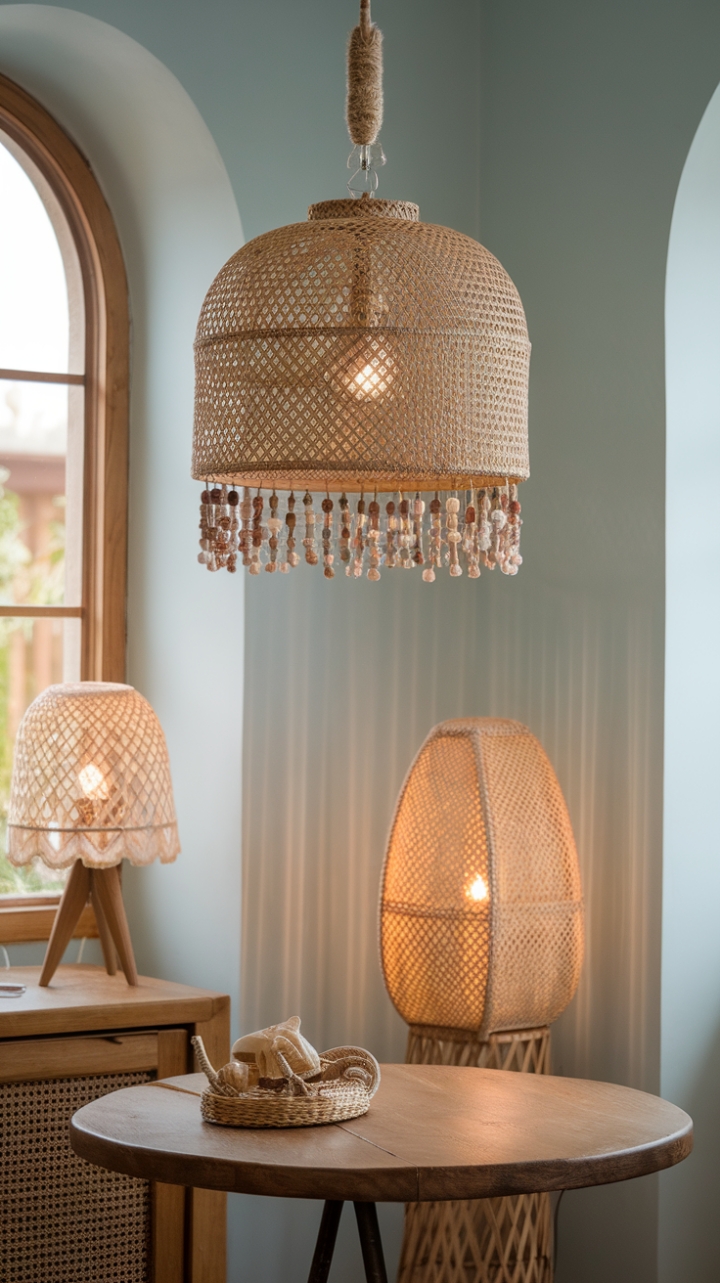 Boho Dreamscape: Warm Glow and Woven Charm