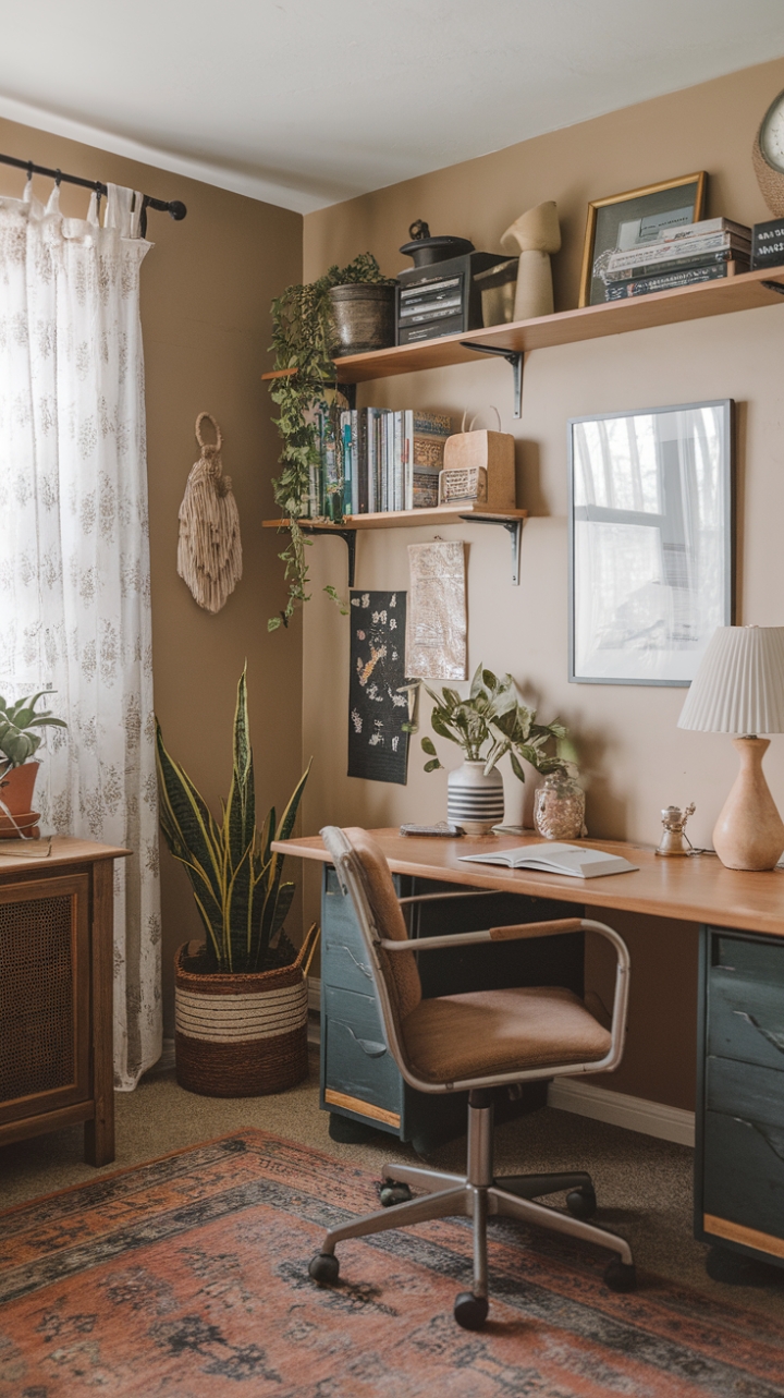 Bohemian Home Office: A Stylish Sanctuary for Your Creative Spirit