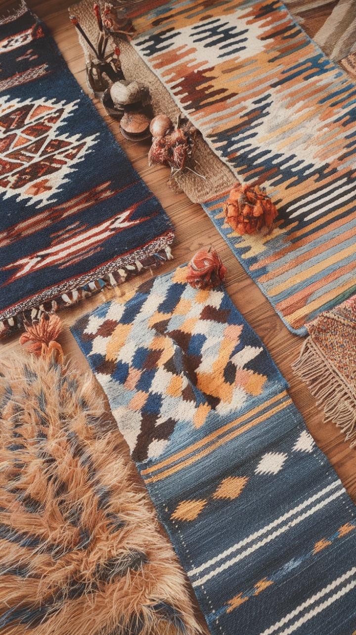 Embrace Your Floor: A Bold Bohemian Mix of Color and Texture