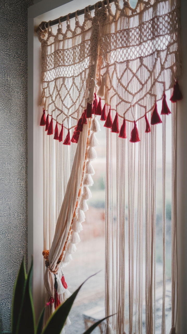 Bohemian Bliss: Macrame Curtains for a Laid-Back Luxe Look