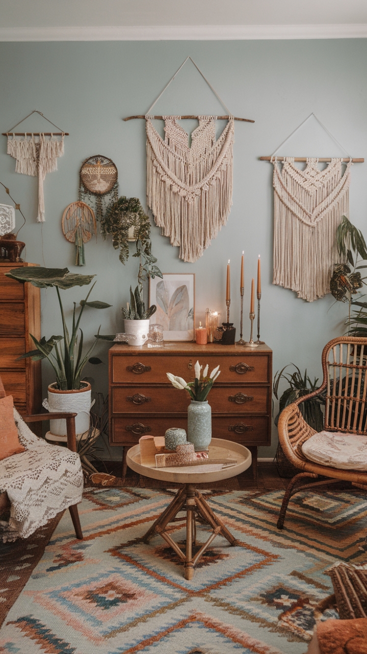 Embrace Your Inner Flower Child in a Vintage Bohemian Lounge