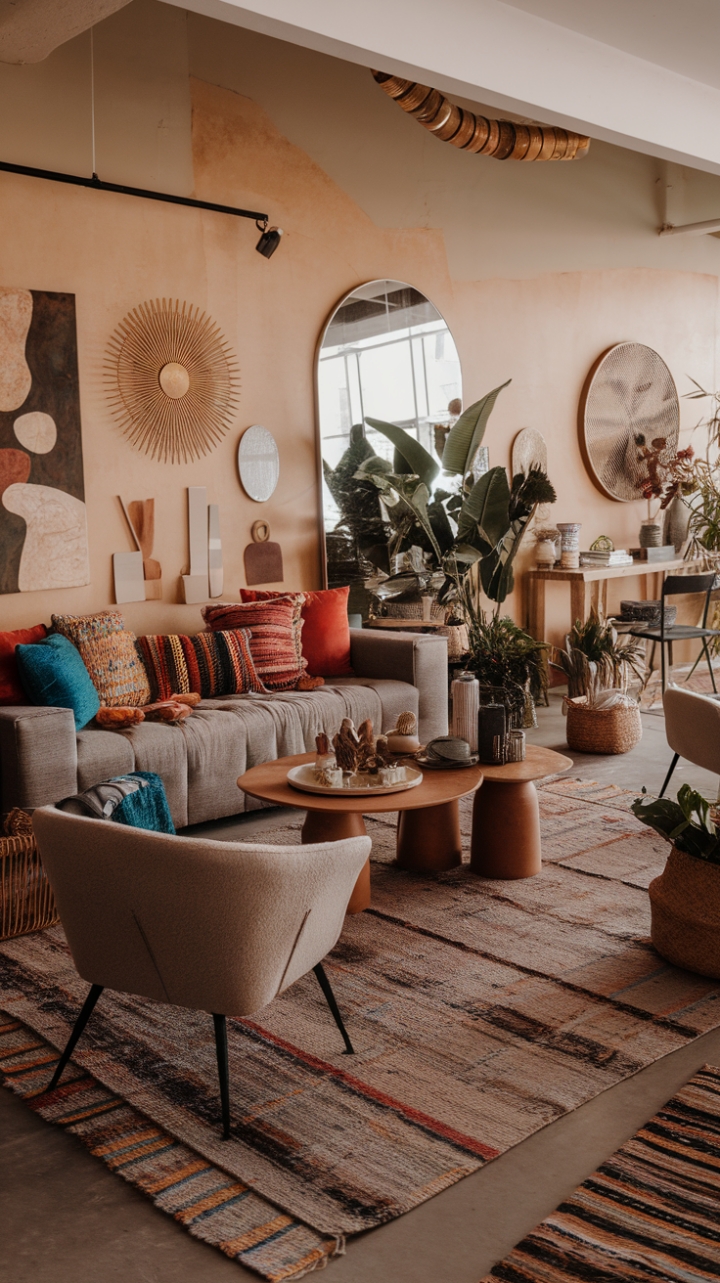 Bohemian Bliss: Your Cozy, Colorful Living Room Sanctuary