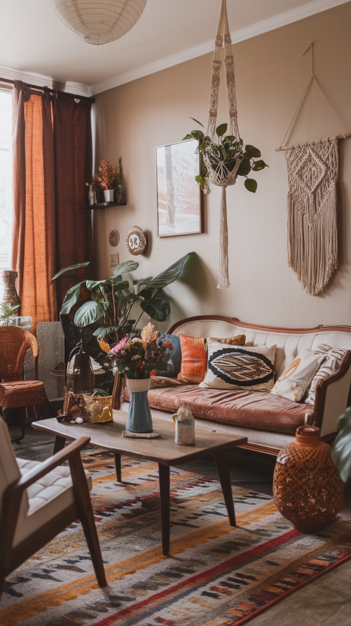 A Bohemian Sanctuary: Mastering the Art of Mix-and-Match Walls
