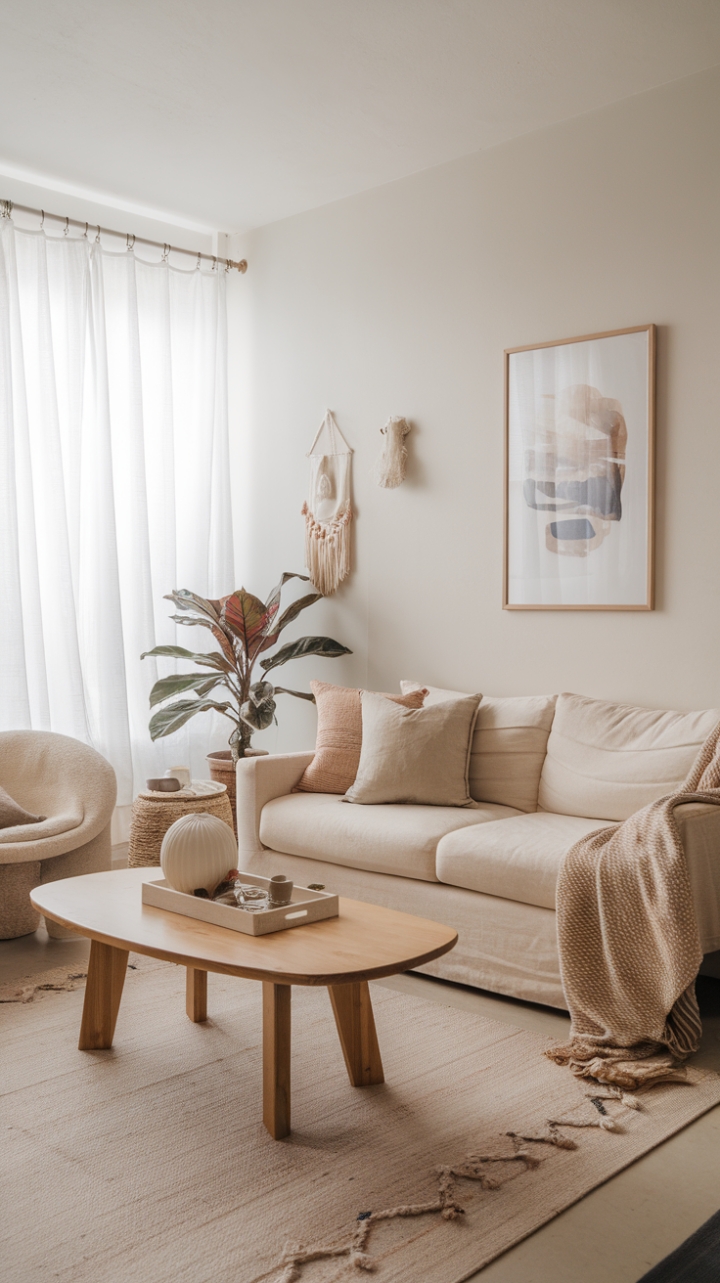 Chic Serenity: A Perfect Blend of Scandi Cool and Boho Charm