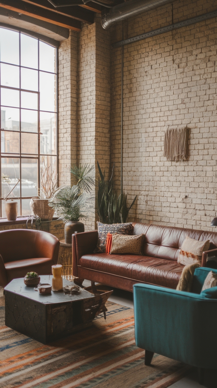 Eclectic Urban Boho Lounge: A Masterclass in Rustic Industrial Style