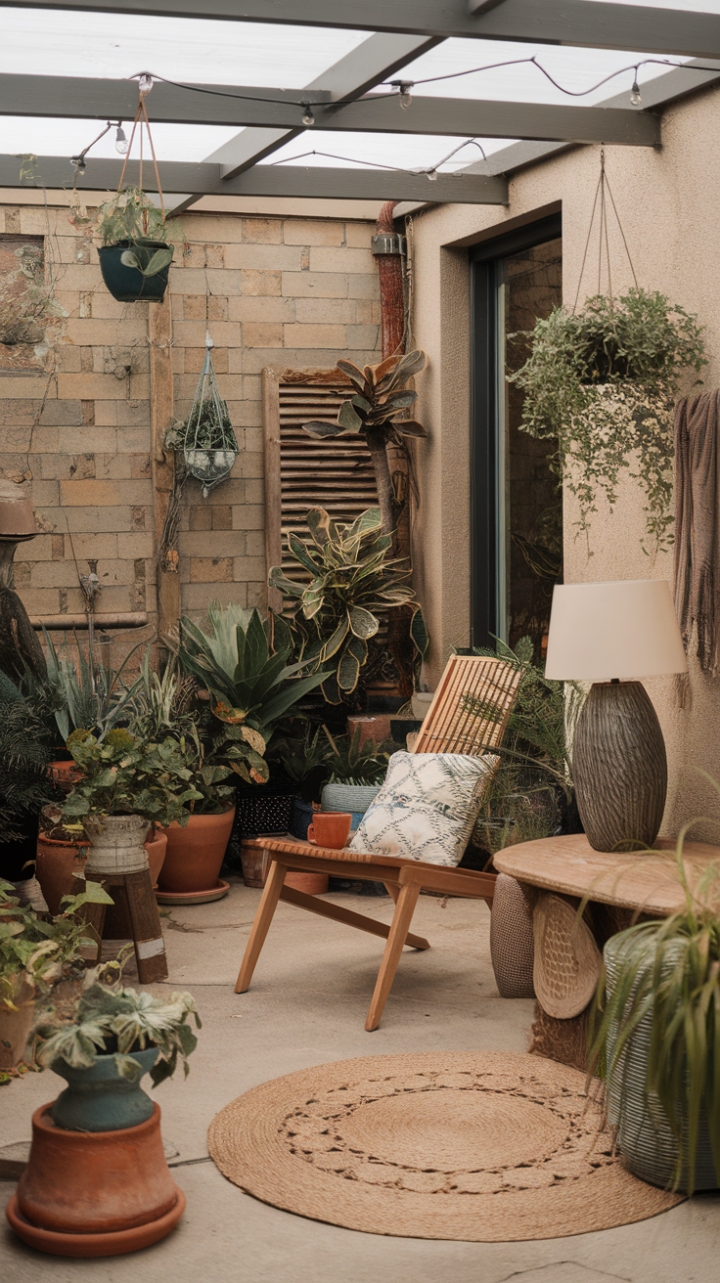 Create Your Bohemian Oasis: Cozy Up Amid Lush Greenery