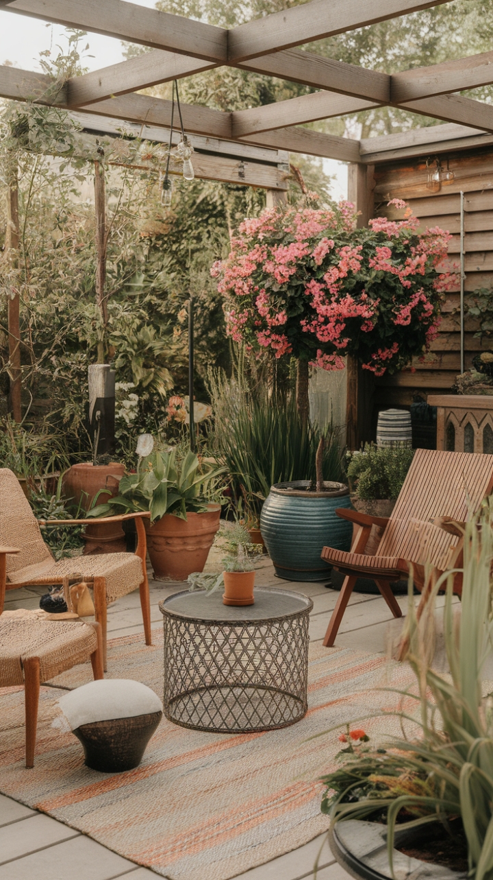 Bohemian Garden Retreat: A Playful Outdoor Sanctuary