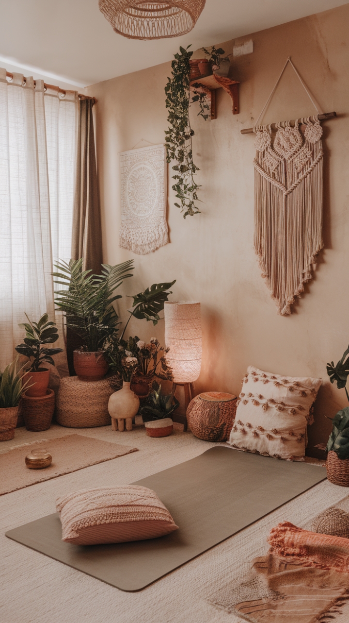 Serene Style: A Bohemian Sanctuary for Inner Peace and Perfect Poses