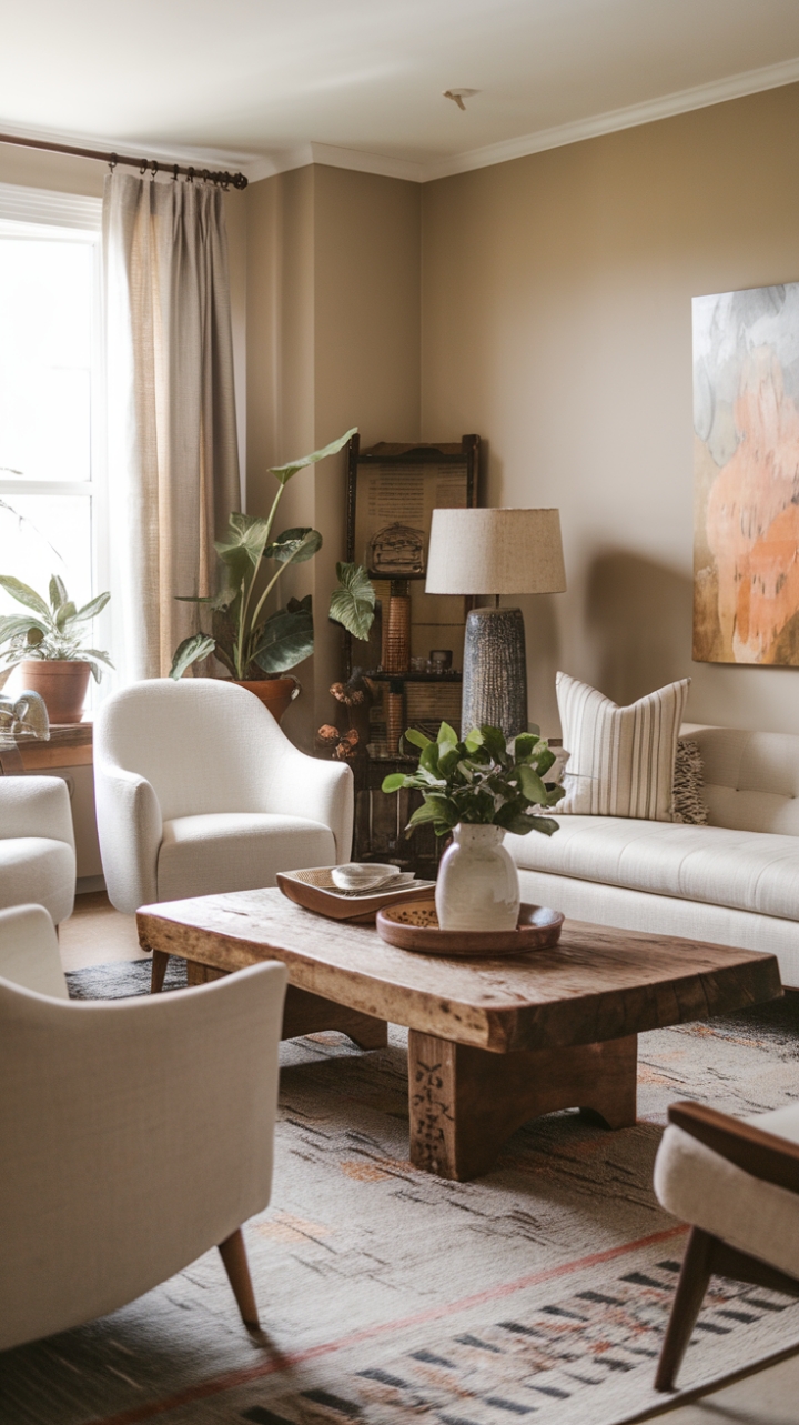 Bohemian Chic: A Mid-Century Eclectic Retreat for Laid-Back Luxury