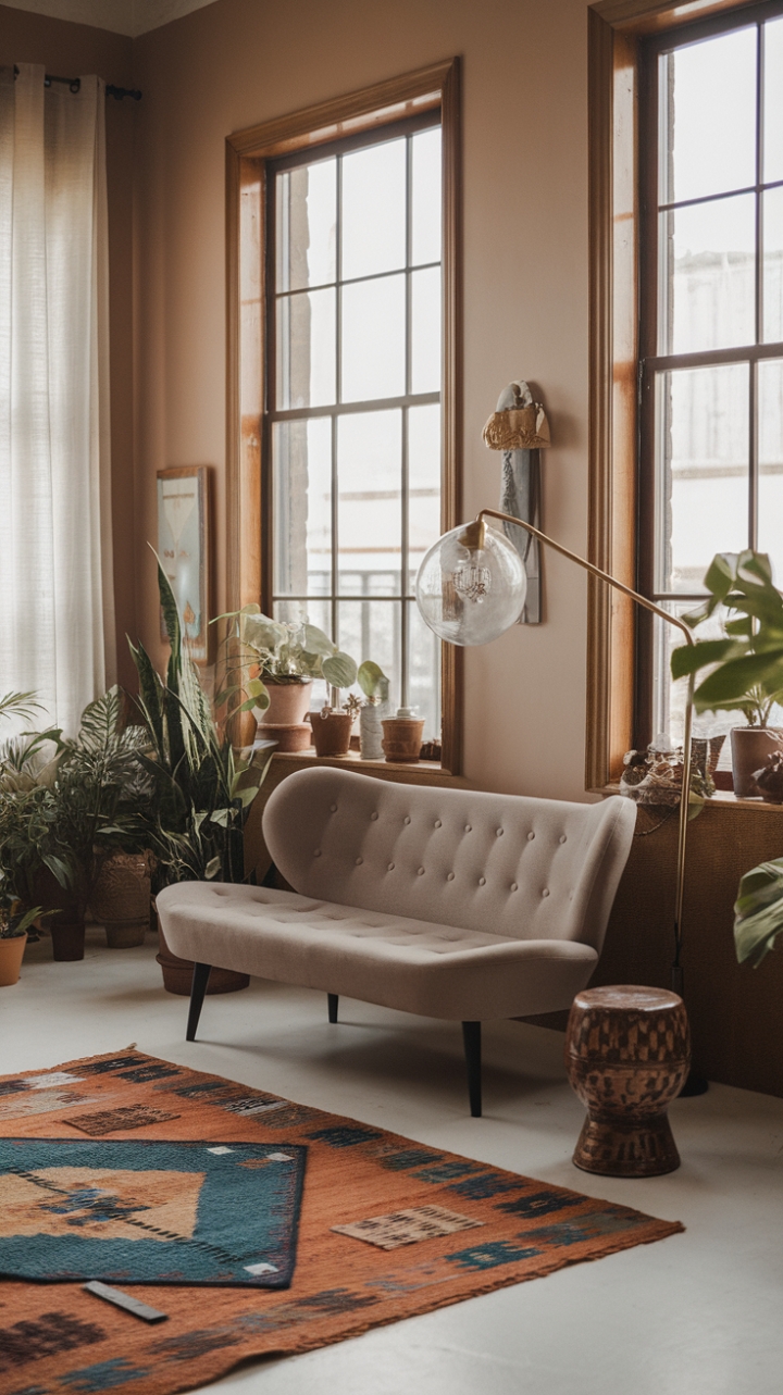 Charming Eclectic Retreat: Vintage Charm Meets Modern Comfort