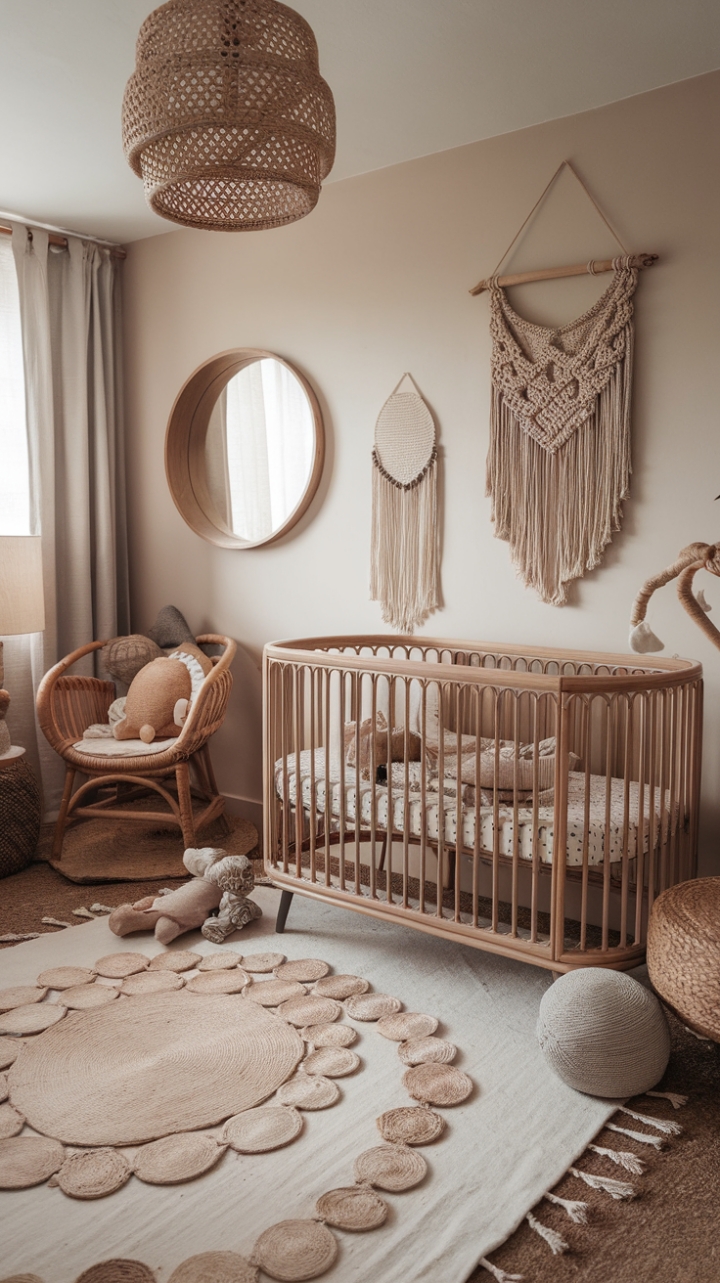Charming Bohemian Nursery: A Cozy, Gender-Neutral Retreat