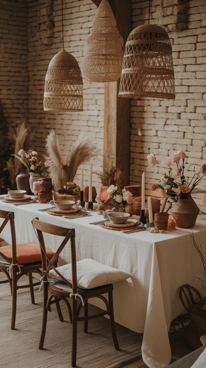 Eclectic Elegance: A Bohemian Feast of Style and Artistry