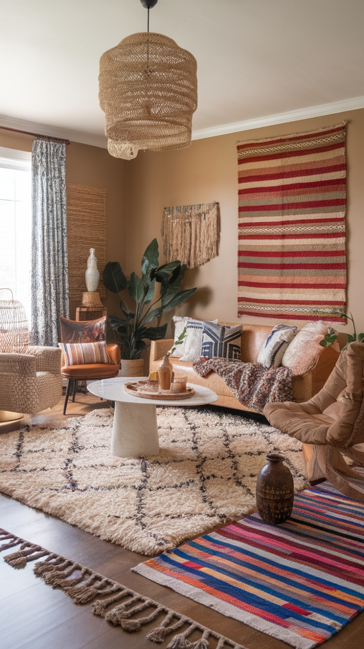 Global Textile Fiesta: Bohemian, Tribal, and Moroccan-Inspired Decor