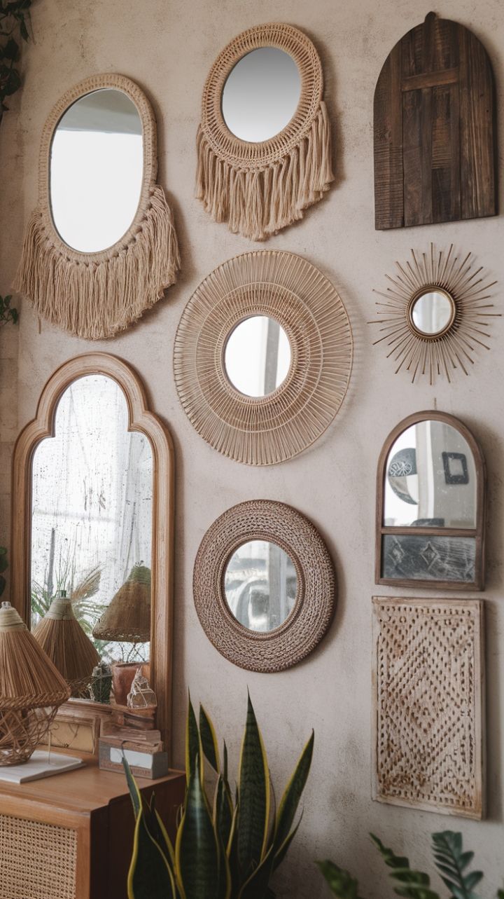 Reflective Elegance: Curate Your Unique Bohemian Mirror Collection
