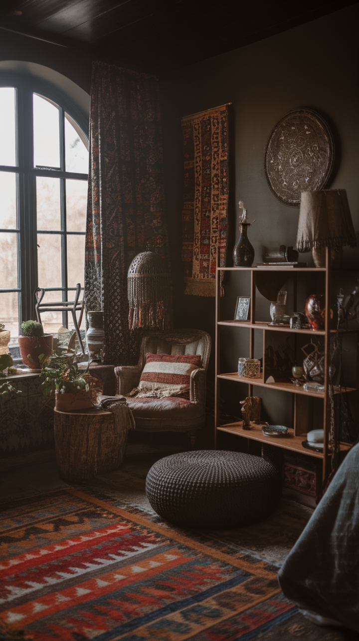 Embrace the Dark Side of Boho: A Chic, Mysterious Retreat