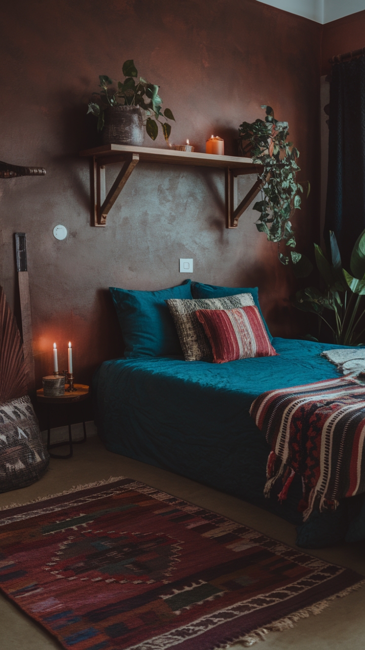 Dark and Dreamy: A Bohemian Sanctuary for Relaxation and Inspiration