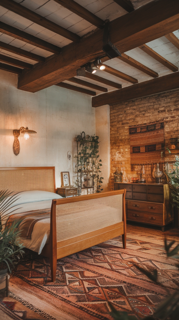 Bohemian Charm: A Cozy Blend of Vintage and Rustic Elegance