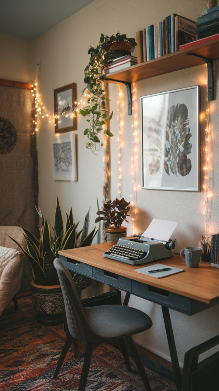 Bohemian Workspace: Where Art, Nature, and Inspiration Converge