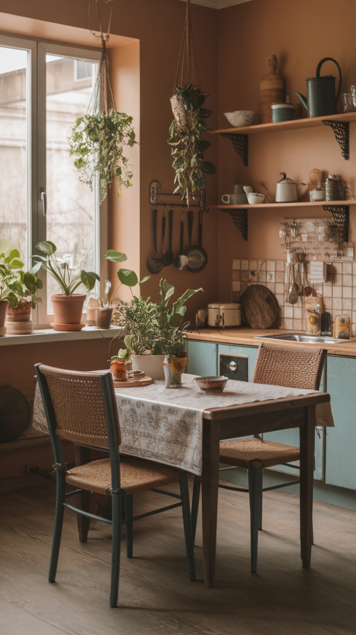 Charming Eclectic Kitchen with Vintage Flair