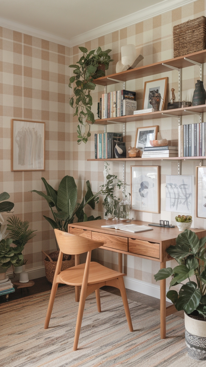 Bohemian Office: A Textured Sanctuary for Creativity and Inspiration