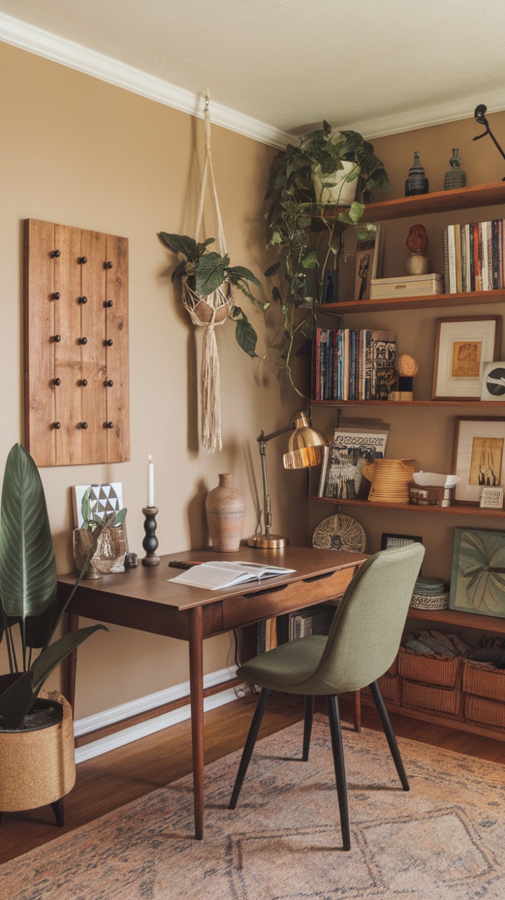 Chic Bohemian Office: Where Style Meets Productivity